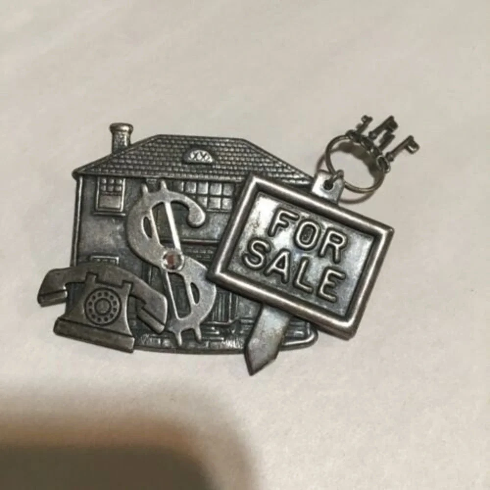 Vintage Pins Brooches‎ Gold and Silver Relator Work Pins